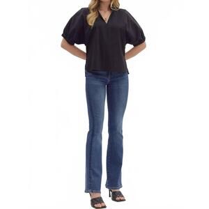 NEW ENTRO a walk in the dark top in black